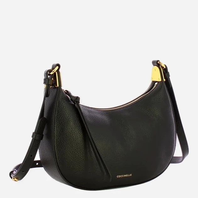 Torebka crossbody damska skórzana Coccinelle E5U8K530101-001 Czarna (800070354238) - obraz 3