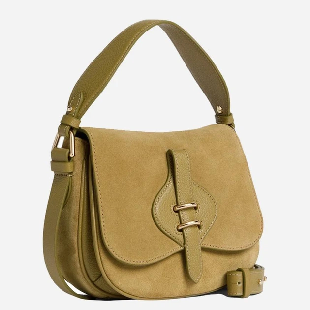 Torebka crossbody damska skórzana Coccinelle E1U7H180201-G43 Oliwkowa (800070354212) - obraz 2