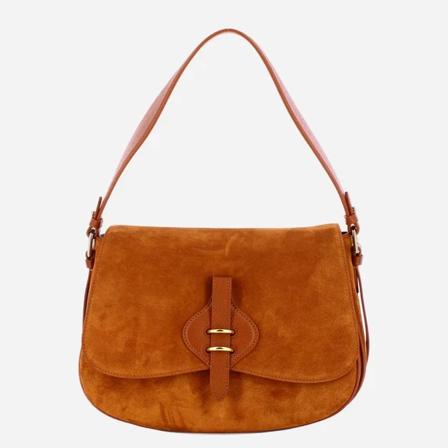 Сумка крос-боді через плече жіноча з натуральної шкіри середня Coccinelle E1U7H120101-W11 Коричнева (800070354245) - зображення 4