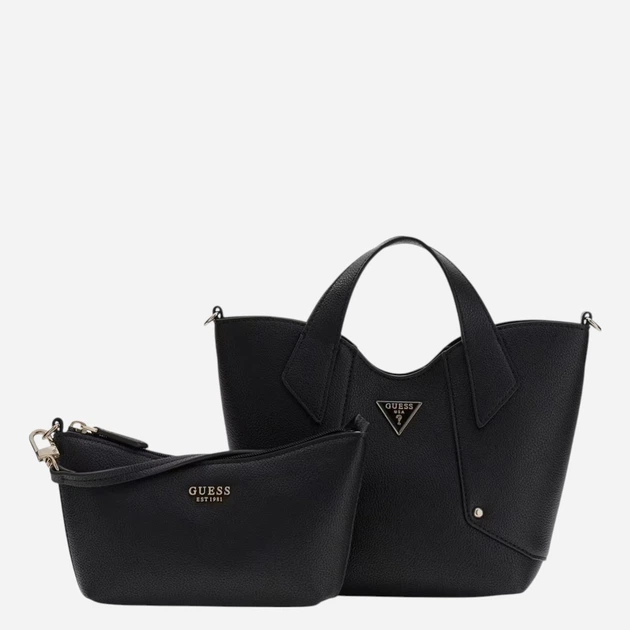 Сумка крос-боді через плече жіноча зі штучної шкіри середня Guess HWBG9914750-BLA Чорна (800070352373) - зображення 5