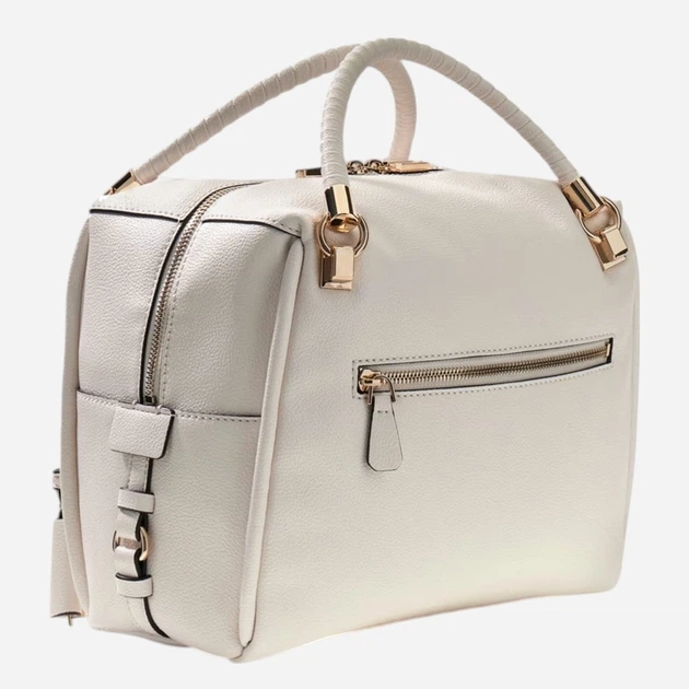 Сумка крос-боді через плече жіноча зі штучної шкіри велика Guess HWBG9918060-OFF Біла (800070352383) - зображення 2