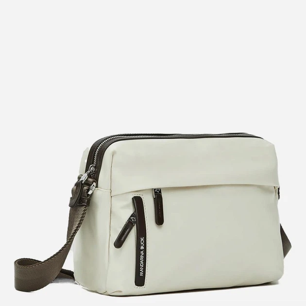 Torebka crossbody damska materiałowa Mandarina Duck P10VCT19-591 Mleczna (800070357752) - obraz 3