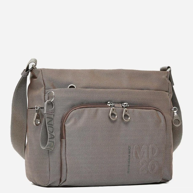 Сумка месенджер через плече жіноча тканинна Mandarina Duck P10QMT58-09K Бежева (800070357801) - зображення 3