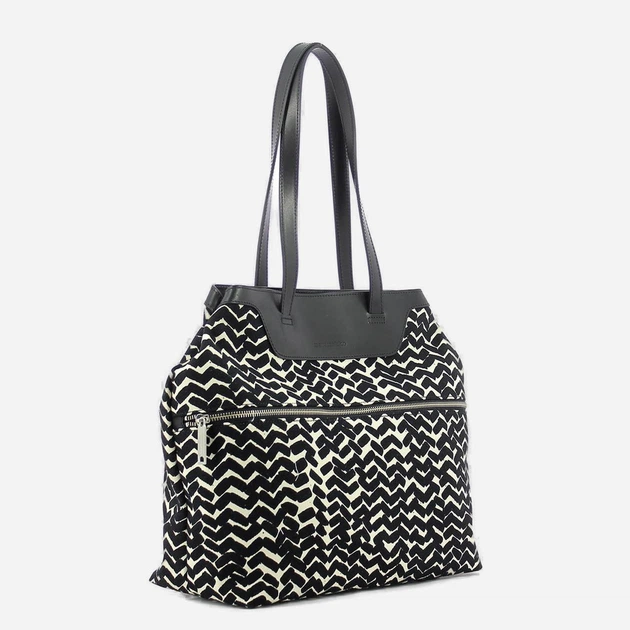 Сумка шопер жіноча Marimekko 45363190 Чорна (800070078222) - зображення 3