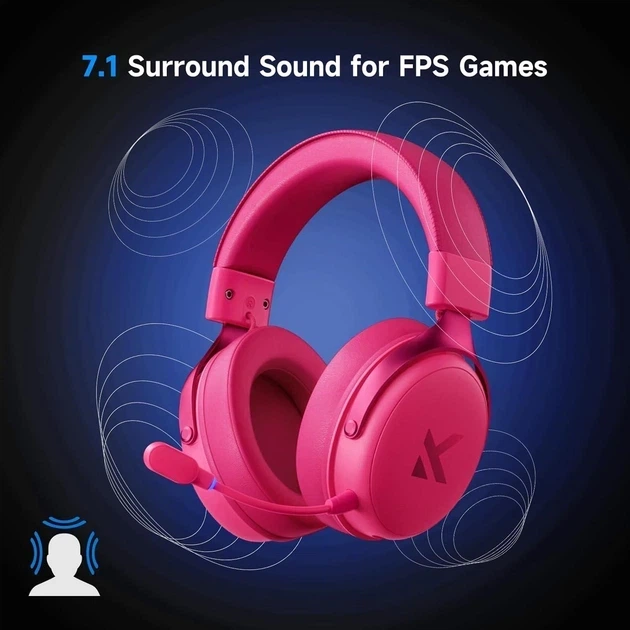 Наушники беспроводные MCHOSE V9 Pro Pink (6973654168805) - изображение 2