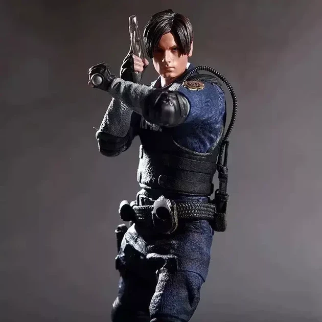 Коллекционная фигурка Леон Скотт Кеннеди Leon S. Kennedy Resident Evil 2 Обитель зла 32 см - изображение 7