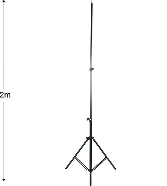 Штатив Andoer Metal Tripod / 200 см / Чорний Б/В - Фото 2 Штатив Andoer Metal Tripod / 200 см / Чорний Б/В - зображення 2