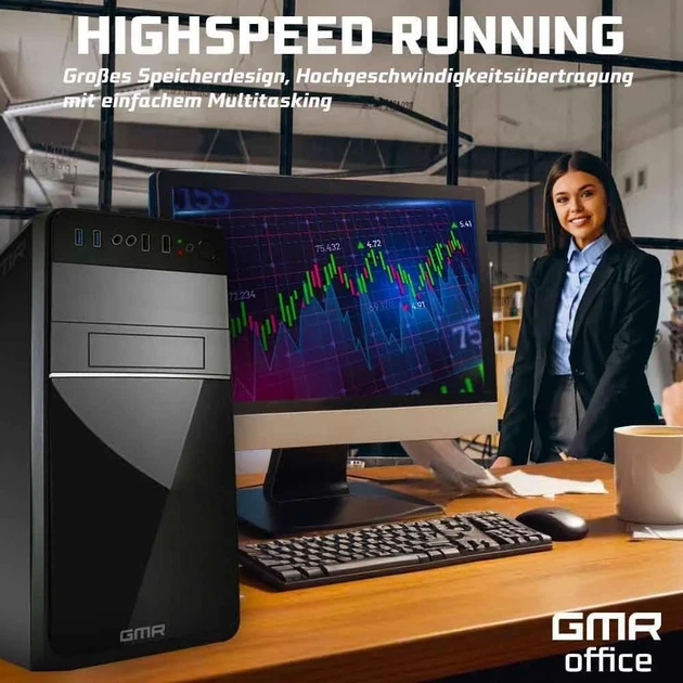 Компьютер GMR NN-72302 / Intel Core i7-6700 / RAM 32GB / SSD 1TB / LAN / Wi-Fi 5 / Windows 11 Pro / Черный Б/В - изображение 5