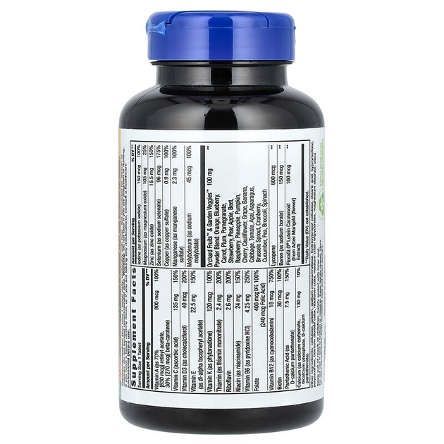 Мультивітаміни для чоловіків Nature's Way (Alive! Multivitamin-multimineral) 50 таблеток NWY13660 - зображення 4