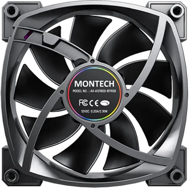 Wentylator Montech AX120 PRO Czarny - obraz 2