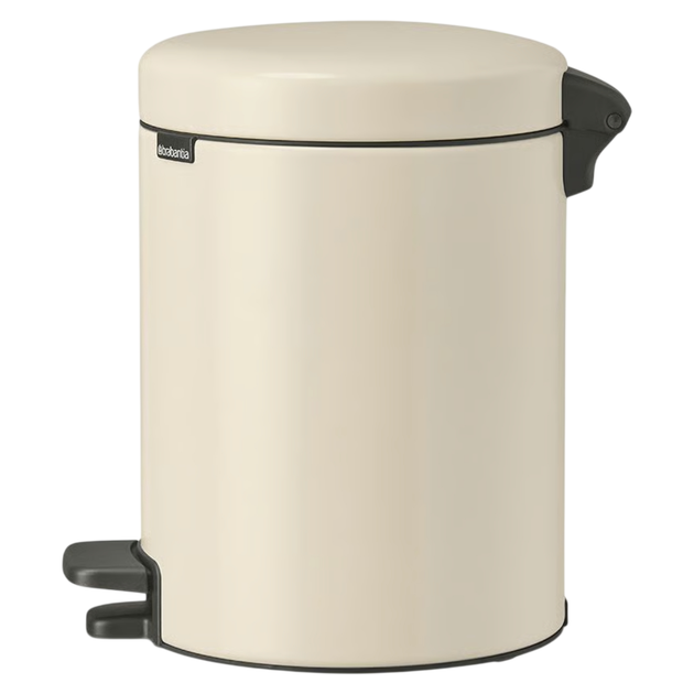 Бак для мусора с педалью Brabantia NewIcon Pedal Bin 5 л светло-бежевый 149900 (00801143) - изображение 4