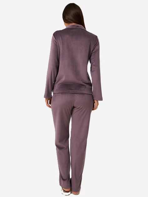 Пижама (рубашка + штаны) женская BARWA garments 0384/280 S Баклажановая (2113842801082) - Фото 2 Пижама (рубашка + штаны) женская BARWA garments 0384/280 S Баклажановая (2113842801082) - изображение 2