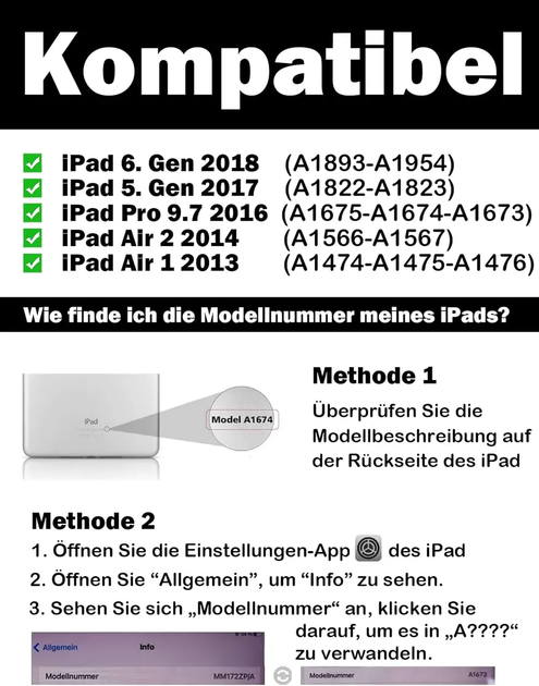 Чохол-клавіатура D DINGRICH для iPad 9.7 (5/6/Air/Pro) | Bluetooth QWERTZ | Знімна клавіатура + тримач Apple Pencil + Sleep/Wake - Фото 4 Чохол-клавіатура D DINGRICH для iPad 9.7 (5/6/Air/Pro) | Bluetooth QWERTZ | Знімна клавіатура + тримач Apple Pencil + Sleep/Wake - зображення 4