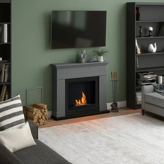 Камінокомплект Tagu LARSEN FreeFlame cірий - изображение 3