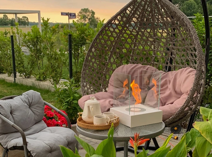 Біокамін BIOkominkiGMT Sunset Garden Mini білий матовий - зображення 7