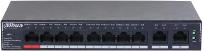 Przełącznik Dahua 10P 8POE 10/100M/1G (SG4010P) - Zdjęcie 2 Przełącznik Dahua 10P 8POE 10/100M/1G (SG4010P) - obraz 2