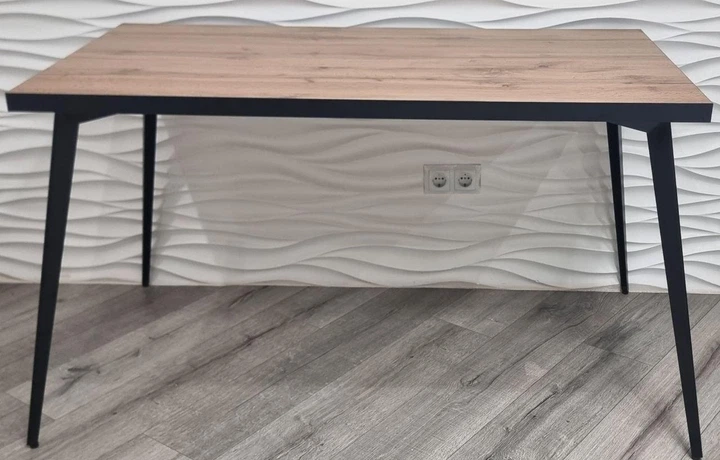 Стол Stilo 1350х750х730 мм Дуб тахо/Черный - изображение 3