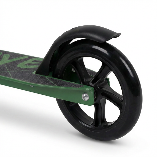 Самокат двухколесный складной BavarSport Active 2944 с LED колесами 145мм Green-Black - изображение 3
