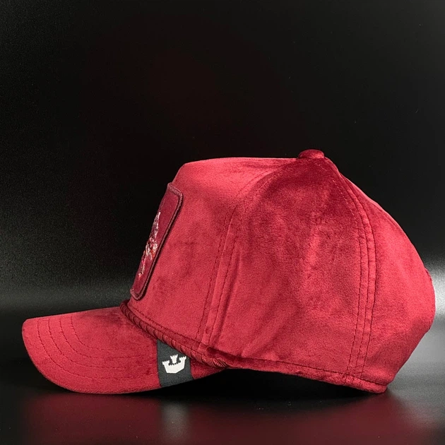 Оригинальная красная велюровая кепка Goorin Bros. Dragon Royalty 101-1568-RED - изображение 3