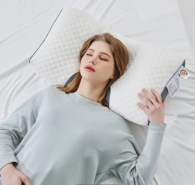 Подушка для сна Анатомическая ортопедическая Neck Support Massage Pillow, Подушка для шеи с эффектом 55555/98 - изображение 5