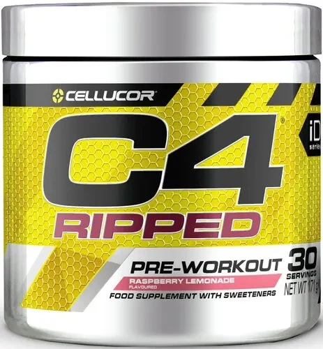Передтренувальний комплекс Cellucor C4 Ripped у порошку 192 г Малиновий лимонад (5056569900218) - Фото 1 Передтренувальний комплекс Cellucor C4 Ripped у порошку 192 г Малиновий лимонад (5056569900218) - зображення 1