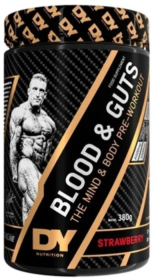 Передтренувальний комплекс Dorian Yates Blood and Guts у порошку 380 г Полуниця (5060763890428) - Фото 1 Передтренувальний комплекс Dorian Yates Blood and Guts у порошку 380 г Полуниця (5060763890428) - зображення 1