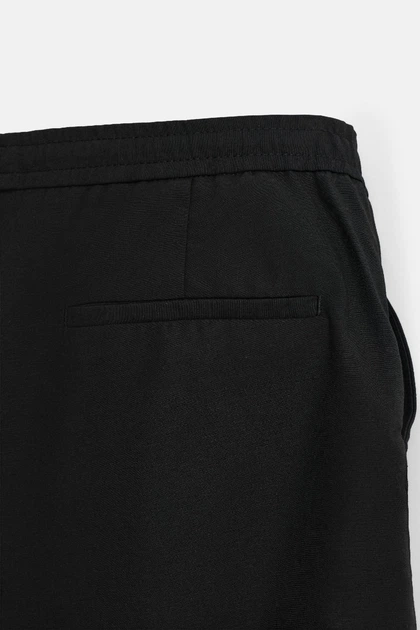 Шорти Zara бавовняно-лляні чорний 6861/357/800 M - изображение 9