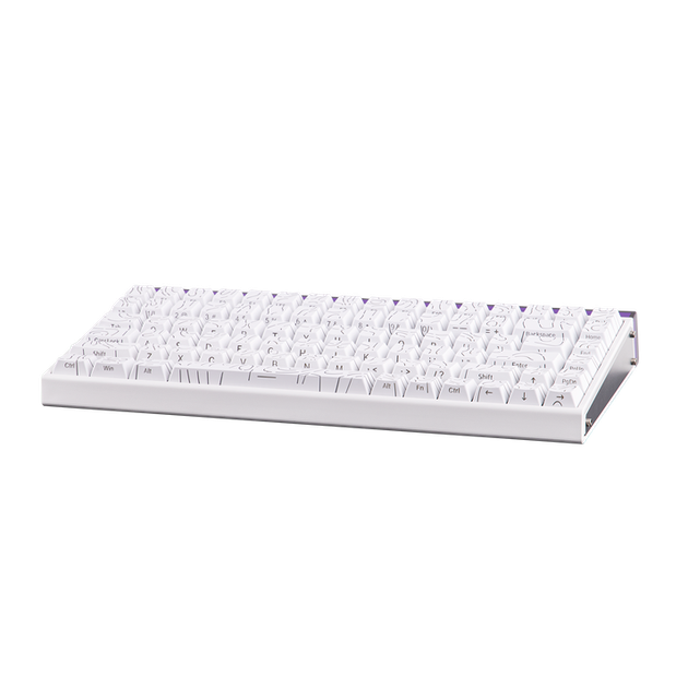 Ігрова магнітна клавіатура AULA HERO 84 HE / 8K / Hall Effect / Rapid Trigger / White-Contour / Білий з прозорим - Фото 4 Ігрова магнітна клавіатура AULA HERO 84 HE / 8K / Hall Effect / Rapid Trigger / White-Contour / Білий з прозорим - изображение 4