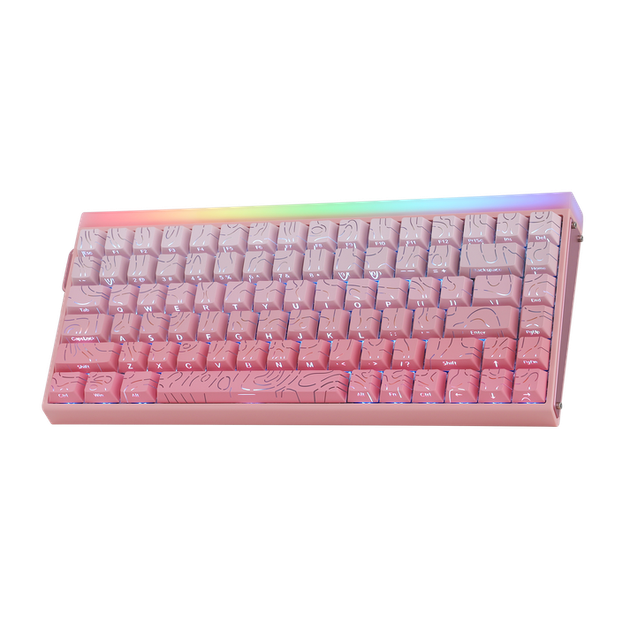 Ігрова магнітна клавіатура AULA HERO 84 HE / 8K / Hall Effect / Rapid Trigger / Pink / Рожева - зображення 13