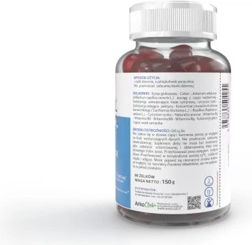 Suplement diety Arkopharma Forcapil Wspomaga kondycję włosów 60 żelków (3578836129266) - obraz 2