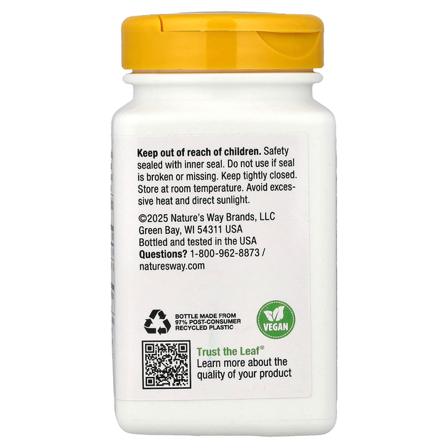 Холін Nature's Way "Choline" вітамін В4 у формі бітартрату, 500 мг (100 веганських таблеток) - зображення 4
