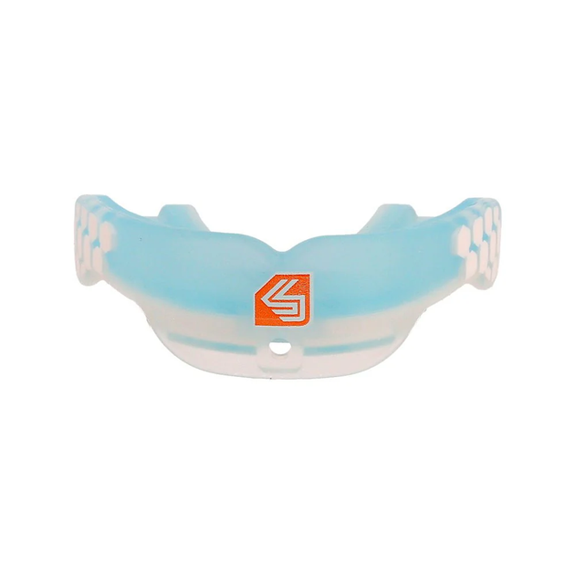 Капа Shock Doctor Gel Max Power прозора/синя/чорна доросла (6954-TB-AD) - Фото 1 Капа Shock Doctor Gel Max Power прозора/синя/чорна доросла (6954-TB-AD) - зображення 1