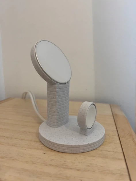 Подвійна зарядна станція-тримач для iPhone MagSafe та Apple Watch. Aivory - изображение 3