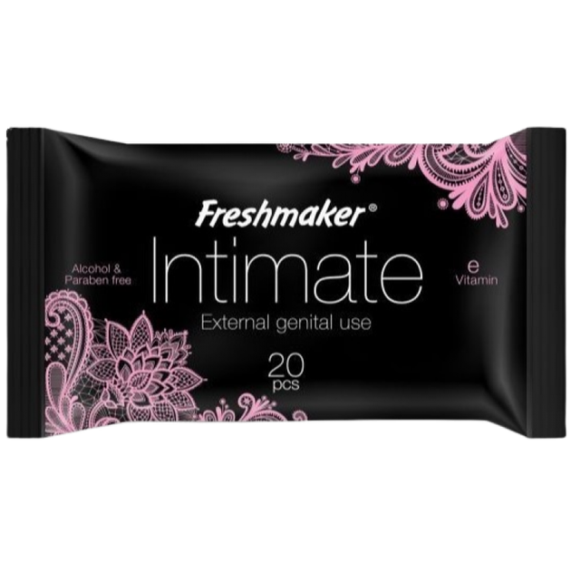 Вологі серветки Freshmaker для інтимної гігієни 20 шт (8697817871606) - Фото 1 Вологі серветки Freshmaker для інтимної гігієни 20 шт (8697817871606) - зображення 1