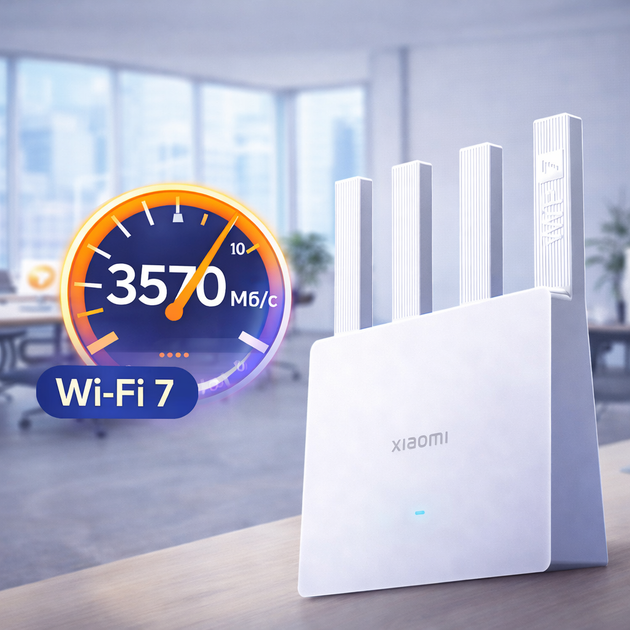 Xiaomi Wi-FI швидкісний роутер BE 3600 wi-fi7 маршрутизатор Xiaomi BE3600 WiFi 7 IPTV 2.5G Сяомі роутер router 2.5G 3570 Мб/с - Фото 15 Xiaomi Wi-FI швидкісний роутер BE 3600 wi-fi7 маршрутизатор Xiaomi BE3600 WiFi 7 IPTV 2.5G Сяомі роутер router 2.5G 3570 Мб/с - зображення 15