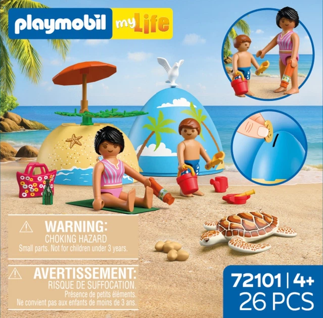 Zestaw zabawek Playmobil Easter Eggs Wakacje na plaży 72101 (4008789721013) - obraz 2