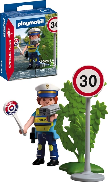 Набір іграшок Playmobil Special Plus Поліцейський з радаром для вимірювання швидкості 72029 (4008789720290) - зображення 2