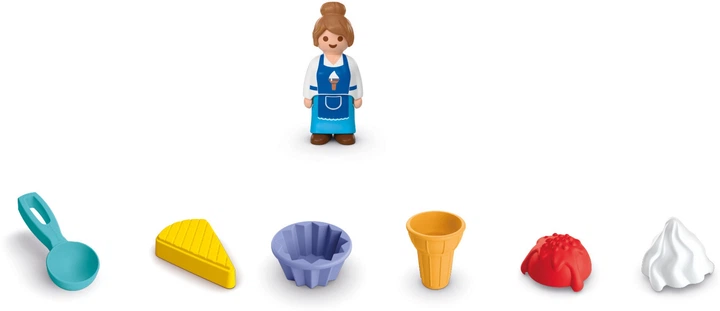 Набір іграшок Playmobil Junior Sand Кафе-морозиво з піску 72006 (4008789720061) - зображення 3