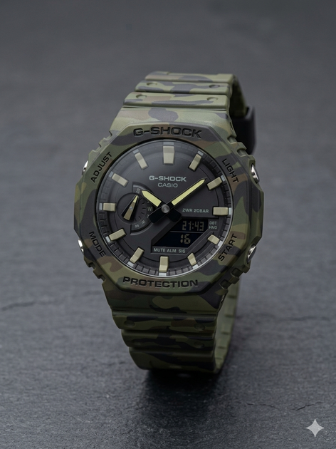 Чоловічий годинник Casio G-SHOCK Classic GA-2100 - Фото 1 Чоловічий годинник Casio G-SHOCK Classic GA-2100 - изображение 1