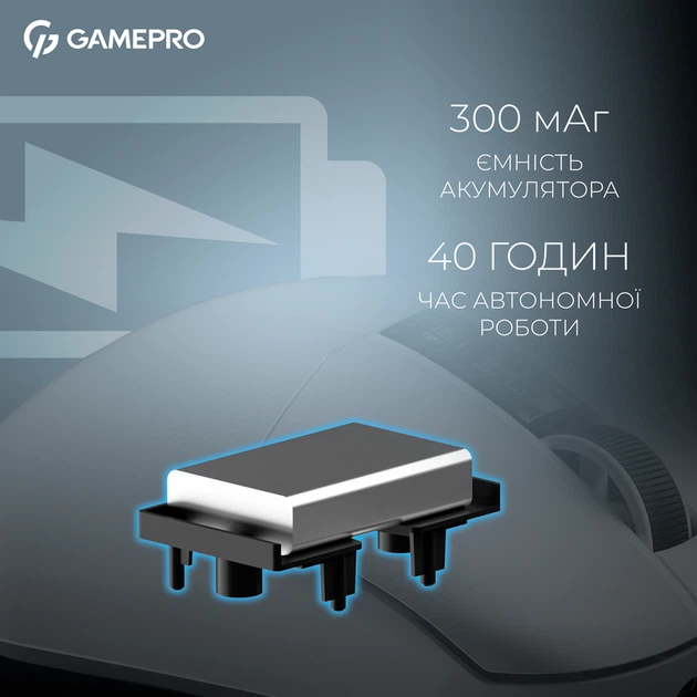 Бездротова ігрова миша GamePro Asgard Thor (GM023W) 1К зарядна станція\ресивер - изображение 8