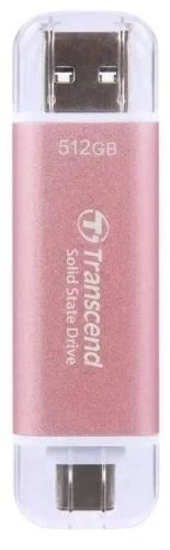 Зовнішній накопичувач SSD, 512Gb, Transcend ESD310, Pink (TS512GESD310P) - Фото 1 Зовнішній накопичувач SSD, 512Gb, Transcend ESD310, Pink (TS512GESD310P) - зображення 1