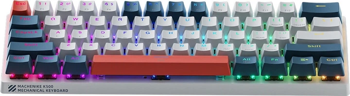 Klawiatura przewodowa Machenike K500-B61 Red Switch White/Blue (6975971290313) - obraz 3