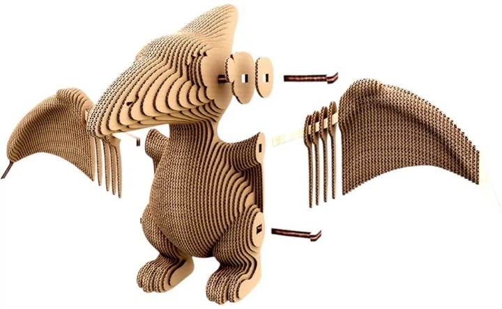 Картонний 3D пазл-конструктор "Cartonic 3D Puzzle DINOS TRIO" Динозаври 3в1 - Фото 2 Картонний 3D пазл-конструктор "Cartonic 3D Puzzle DINOS TRIO" Динозаври 3в1 - зображення 2