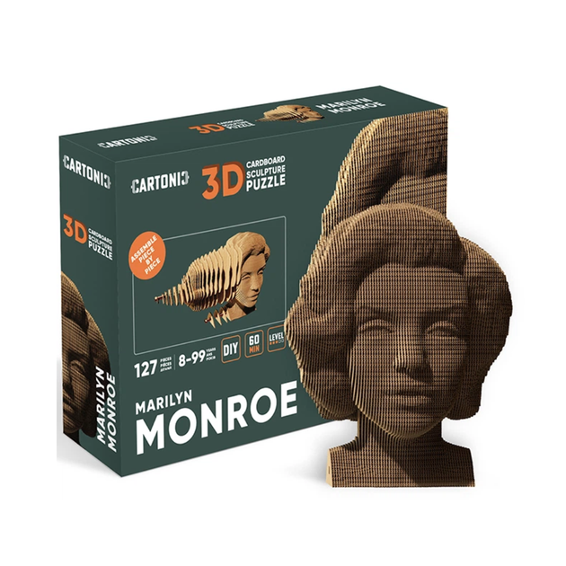 Картонний 3D пазл-конструктор "Cartonic 3D Puzzle MARILYN" Мерлін Монро - Фото 1 Картонний 3D пазл-конструктор "Cartonic 3D Puzzle MARILYN" Мерлін Монро - зображення 1