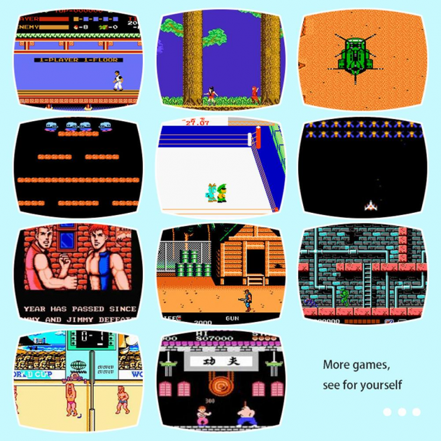 Ігрова приставка GAME NES 7724 Retro 620 ігор з 2 джойстиками, 8 біт консоль підключення RCA, ретро приставка для телевізора Nintendo стиль для дітей та дорослих - зображення 9