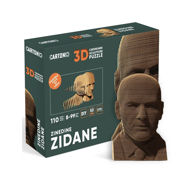 Картонный 3D пазл-конструктор "Cartonic 3D Puzzle ZINEDINE" Зенедин Зидан Футболист - Фото 1 Картонный 3D пазл-конструктор "Cartonic 3D Puzzle ZINEDINE" Зенедин Зидан Футболист - изображение 1