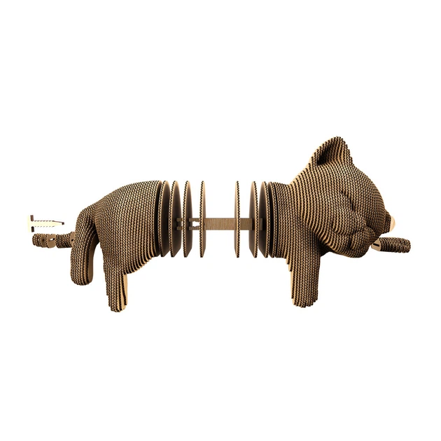 Картонный 3D пазл-конструктор "Cartonic 3D Puzzle SLEEPY KITTEN" Котик 2 - изображение 4