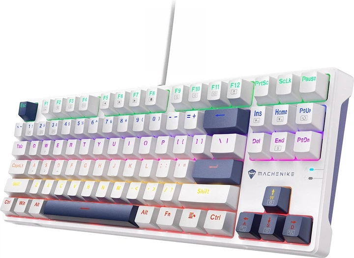 Klawiatura przewodowa Machenike K500B-B87 Red Switch White (6975971291921) - obraz 5