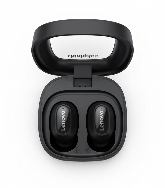 Бездротові навушники Lenovo Thinkplus XT62 TWS Bluetooth, сенсорні блютуз навушники з індикатором заряду Black - зображення 3