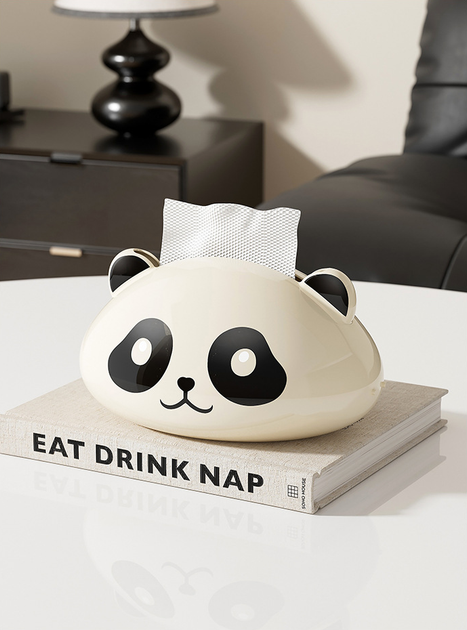 Салфетница настольная | Подставка для салфеток с дофаминовым эффектом в виде панды - Фото 2 Салфетница настольная | Подставка для салфеток с дофаминовым эффектом в виде панды - изображение 2